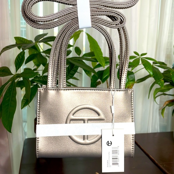 Telfar Small Bronze Shopping Bag - Picture 2 of 3